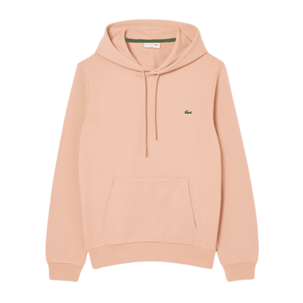 Lacoste Classic Fit Fleece Hoodie Latte