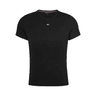 Tommy Jeans Slim Essential Ribbed T-Shirt Black swatch