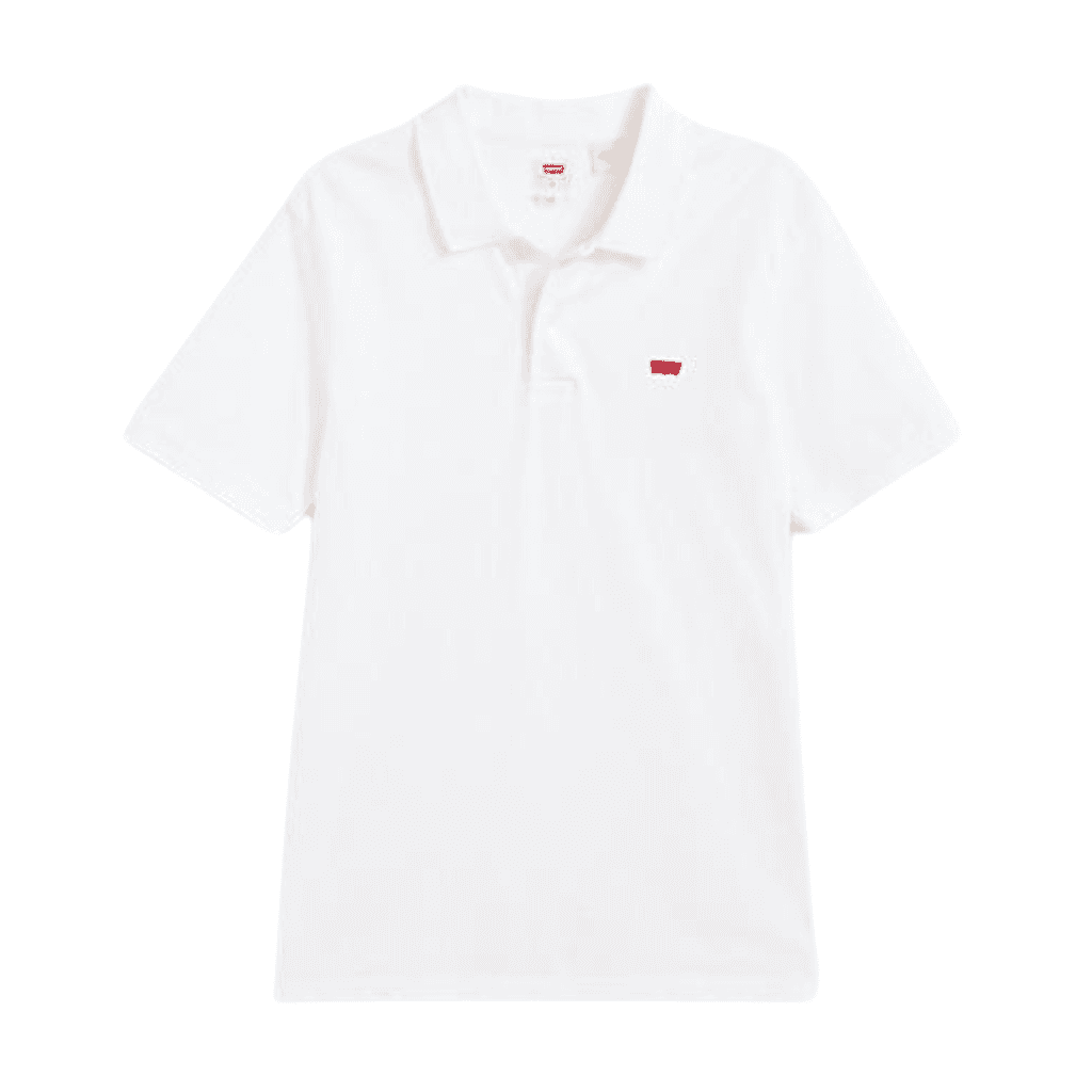 Levi's Slim Housemark Polo Bright White