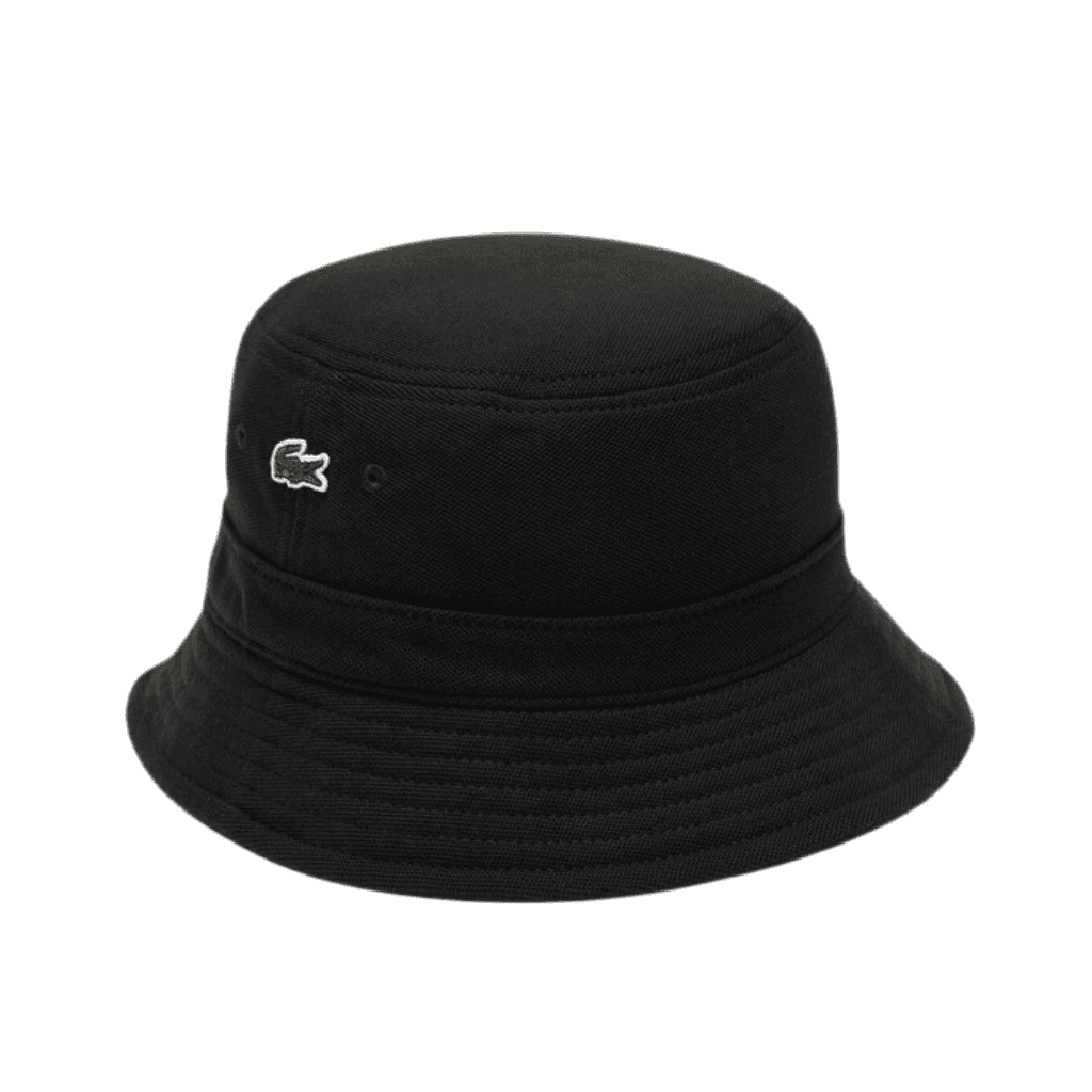 Lacoste Cotton Bucket Hat Black