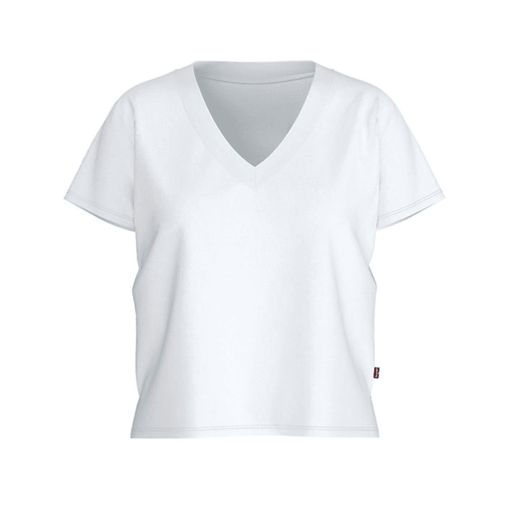 Levi's Boxy V Neck Tee White