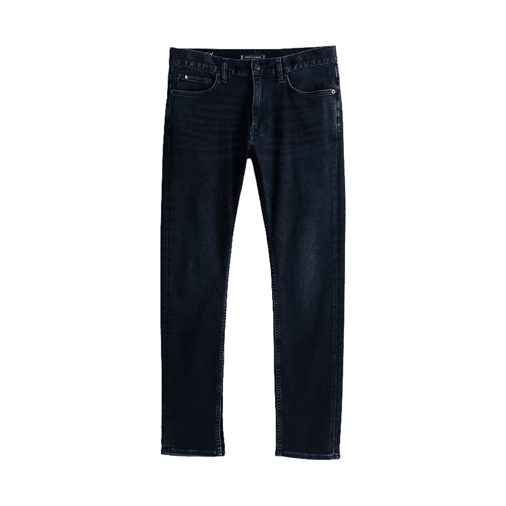 Tommy Hilfiger Denton Faded Straight Leg Jeans Blueblack