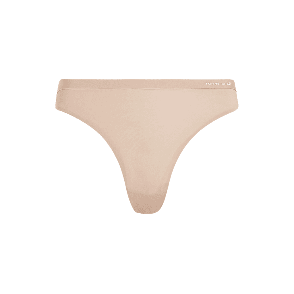 Tommy Hilfiger Logo Waistband Lace Thong Misty Blush