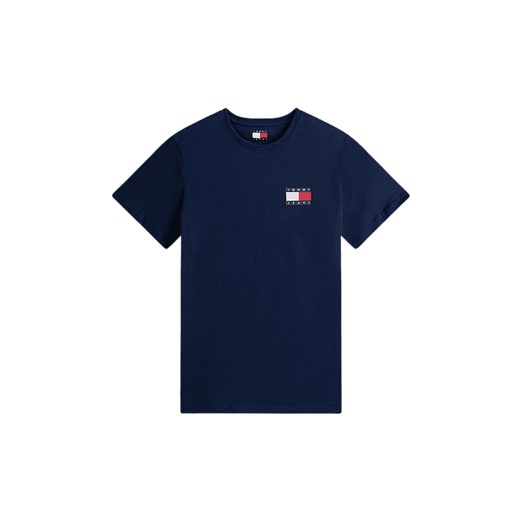 Tommy Jeans Slim Essential Flag T-Shirt Dark Night Navy