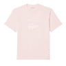 Lacoste Signature Print Cotton T-Shirt Flamingo swatch