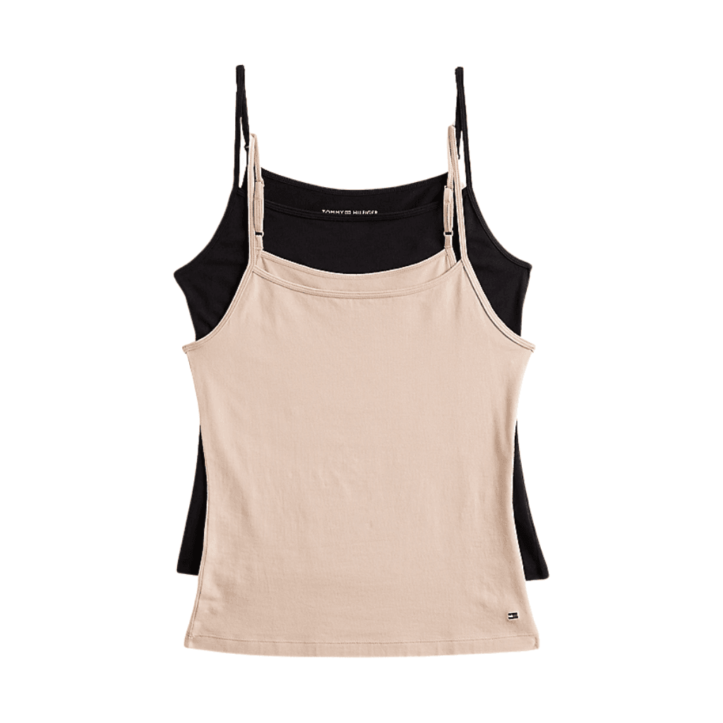 Tommy Hilfiger 2-Pack Flag Embroidery Camis Black/Misty Blush