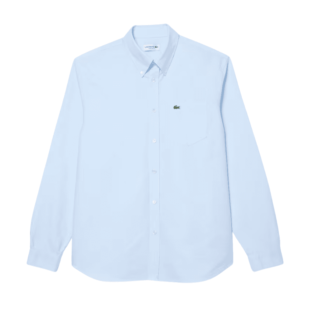Lacoste Regular Fit Cotton Oxford Shirt White/Overview