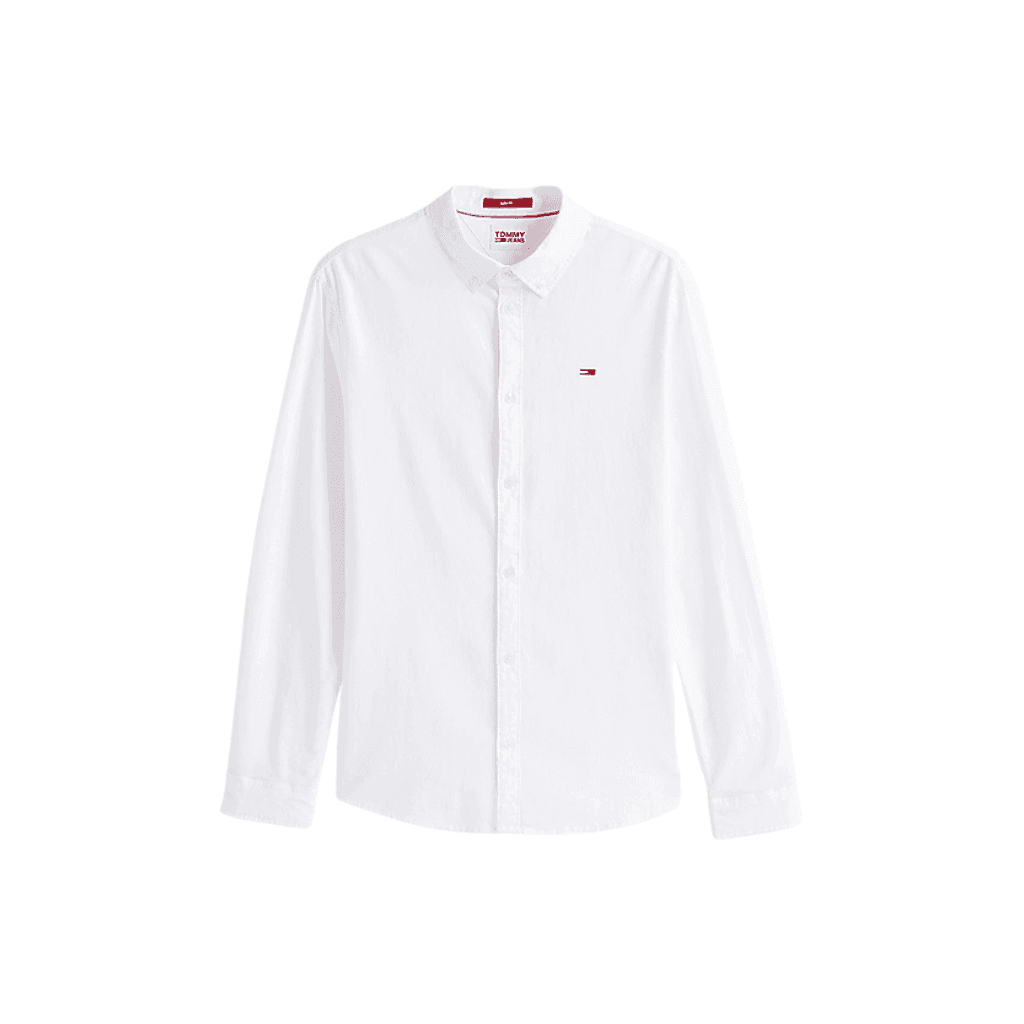 Tommy Jeans Stretch Oxford Slim Fit Shirt White