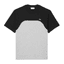 Lacoste Classic Fit Colour Block T-Shirt Silver Chine/Black
