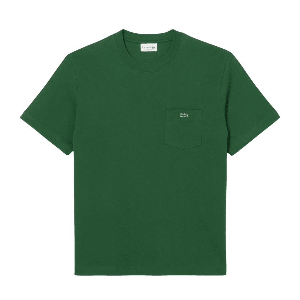 Lacoste Midweight Jersey Pocket T-Shirt Green
