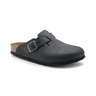 Birkenstock Boston Natural Leather Oiled Black Narrow swatch