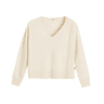 Levi's Petal V Neck Sweater White Swan swatch
