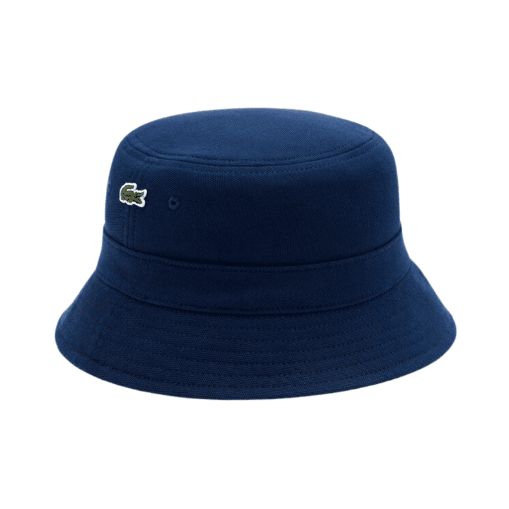 Lacoste Cotton Bucket Hat Navy Blue