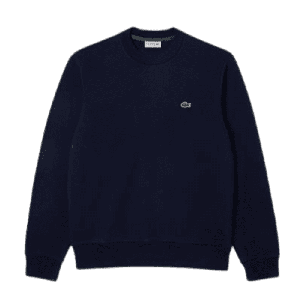 Lacoste Fleece Crew Neck Sweatshirt Navy Blue