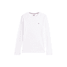 Tommy Jeans Original Rib Long Sleeve T-Shirt Classic White swatch