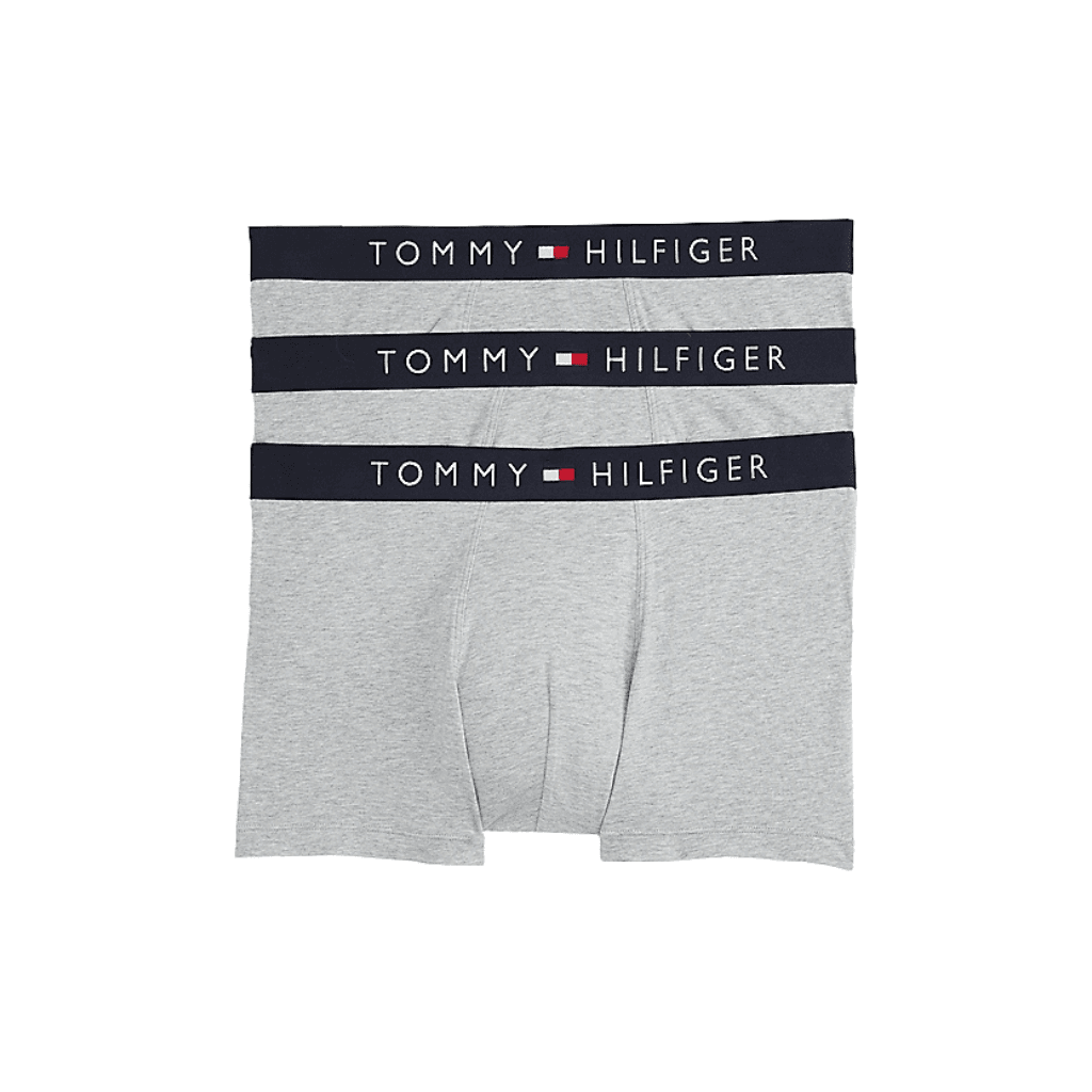 Tommy Hilfiger 3 Pack Trunks Grey Heather
