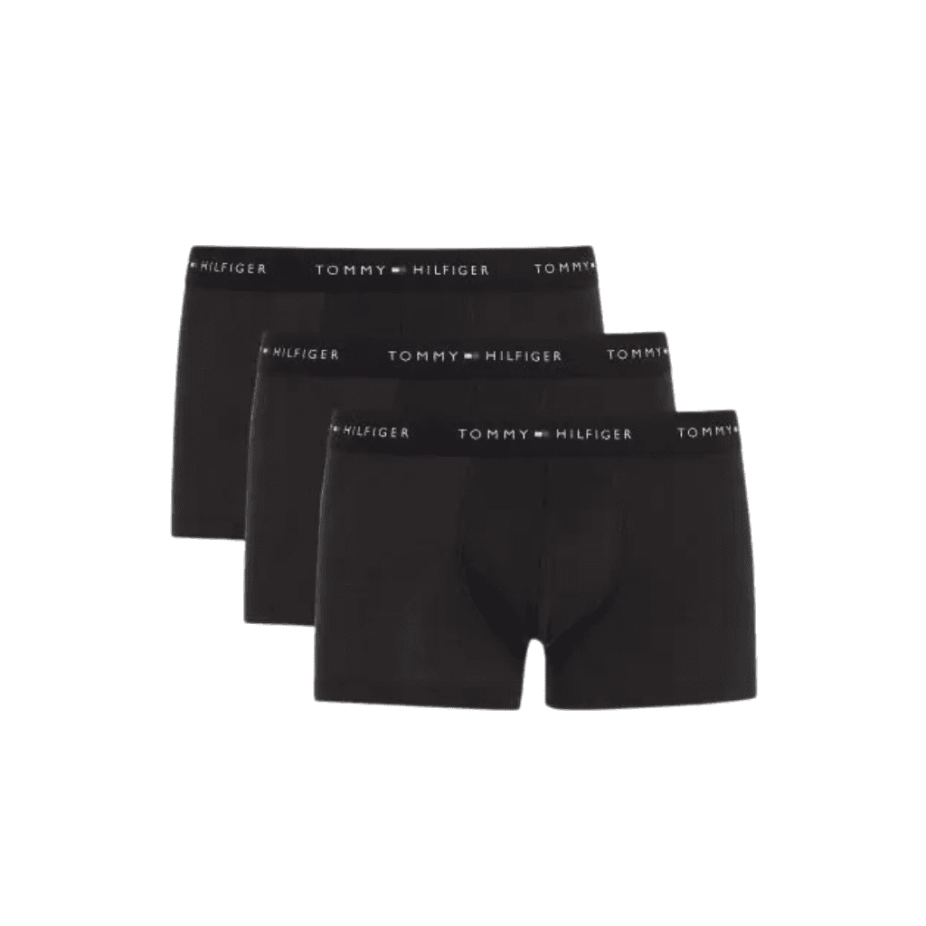 Tommy Hilfiger 3 Pack Waistband Trunks Black