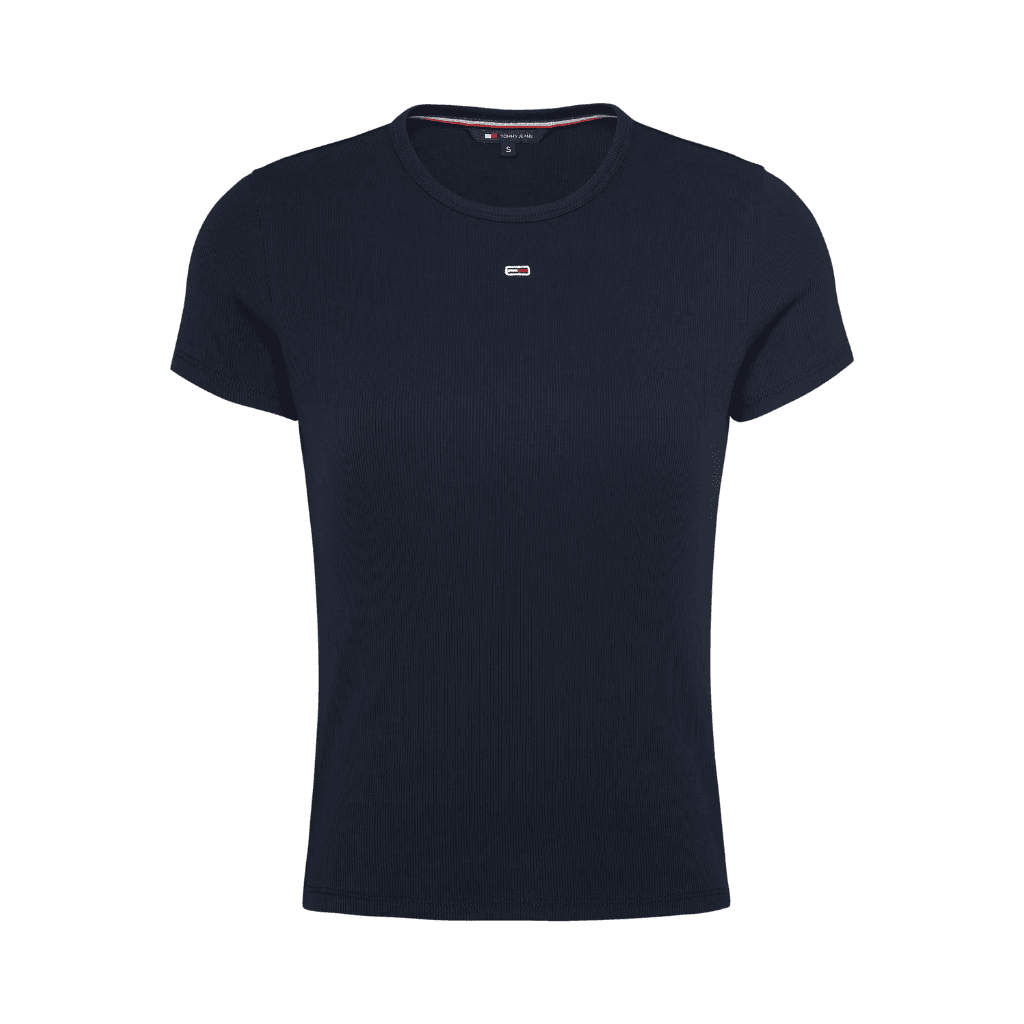 Tommy Jeans Slim Essential Ribbed T-Shirt Dark Night Navy