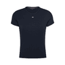 Tommy Jeans Slim Essential Ribbed T-Shirt Dark Night Navy swatch