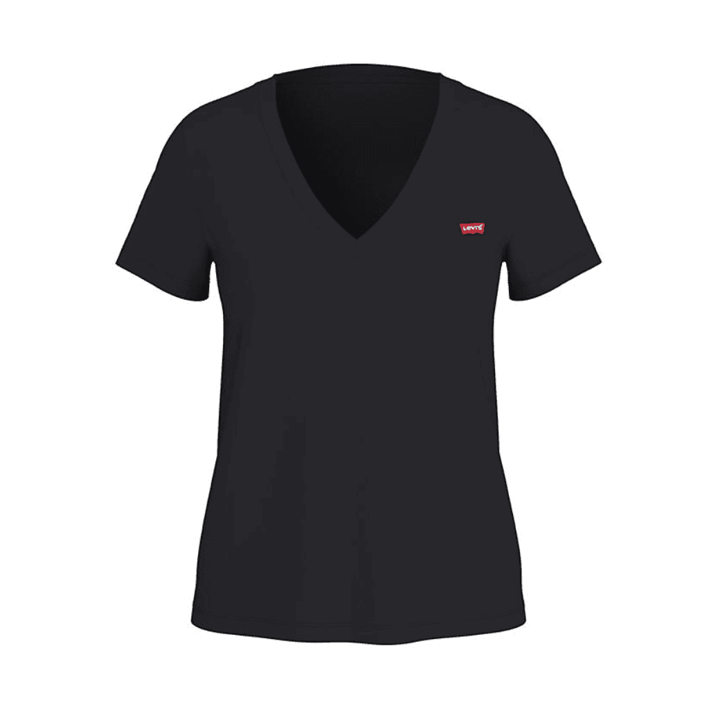 Levi's Perfect Slub V Neck Tee Anthracite Night