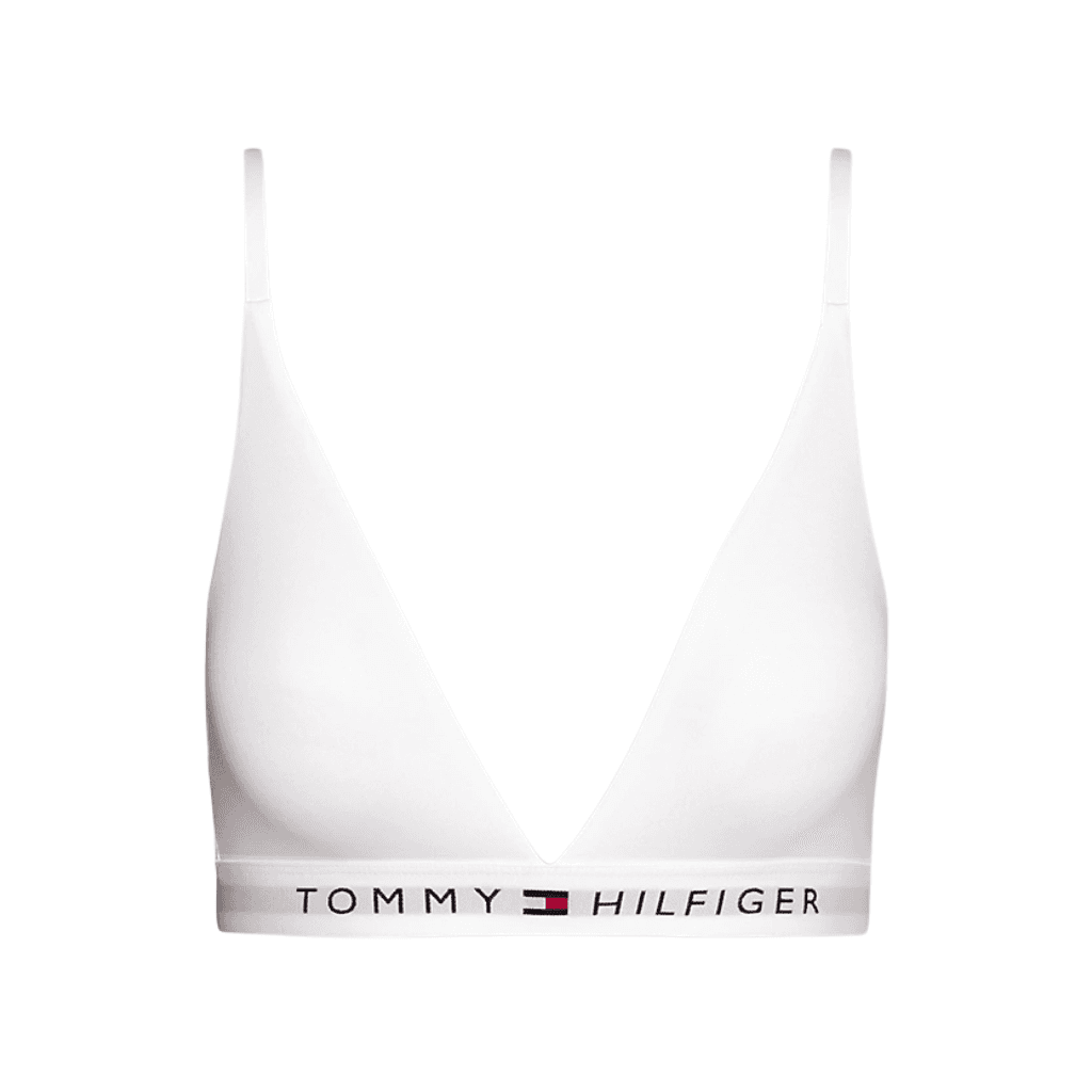 Tommy Hilfiger Unlined Triangle Bralette White