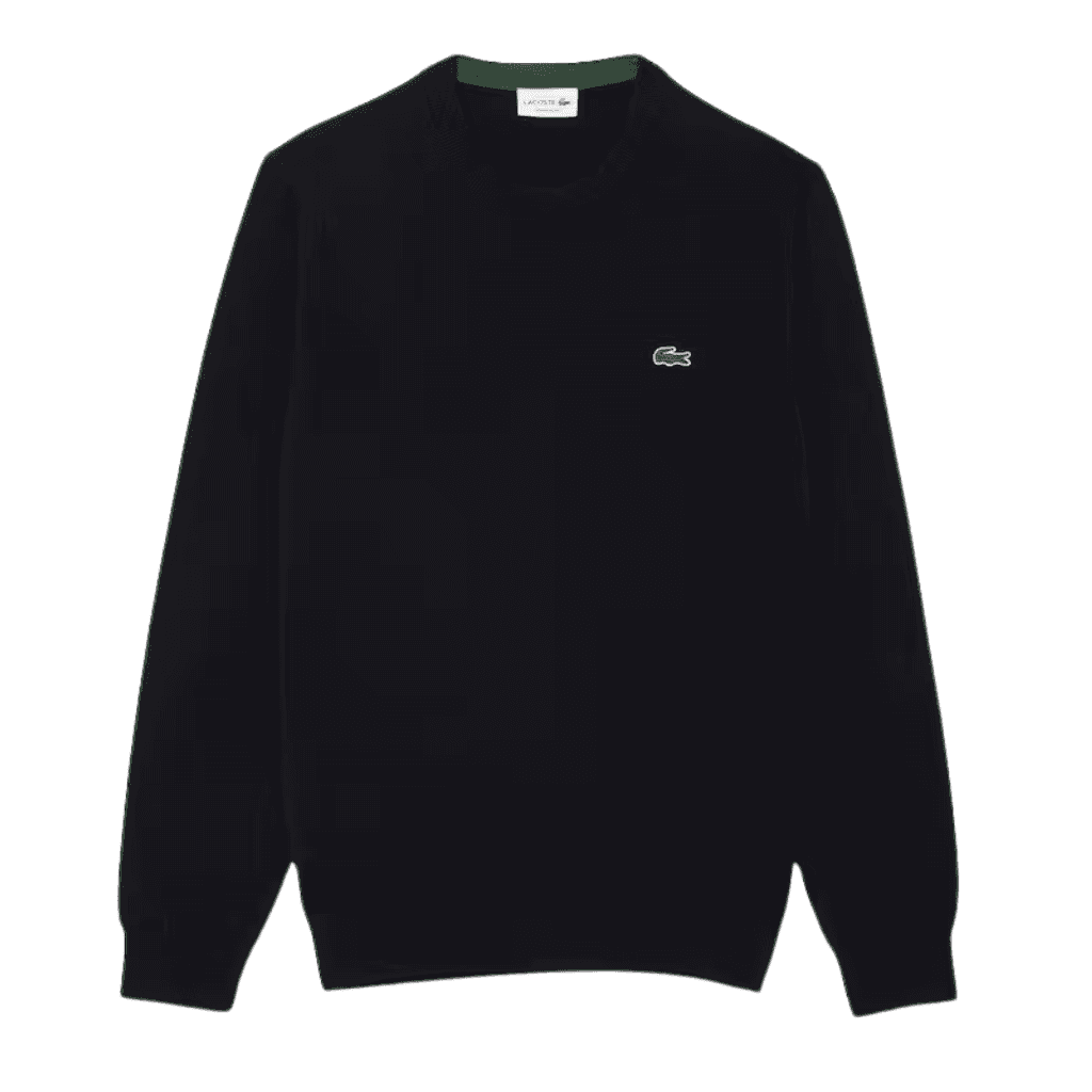 Lacoste Monochrome Crew Neck Sweater Black