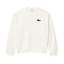 Lacoste Loose Fit Badge Fleece Sweatshirt Flour