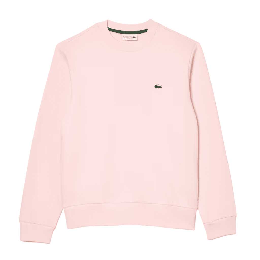 Lacoste Fleece Crew Neck Sweatshirt Flamingo