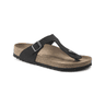 Birkenstock GizehI Vegan Birko- Flor Birkibuc Black Narrow swatch