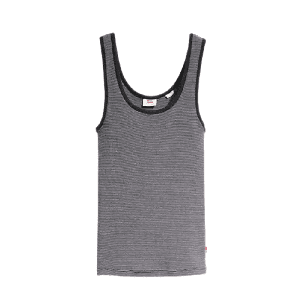 Levi's Essential Rib Tank Caraway Stripe Caviar