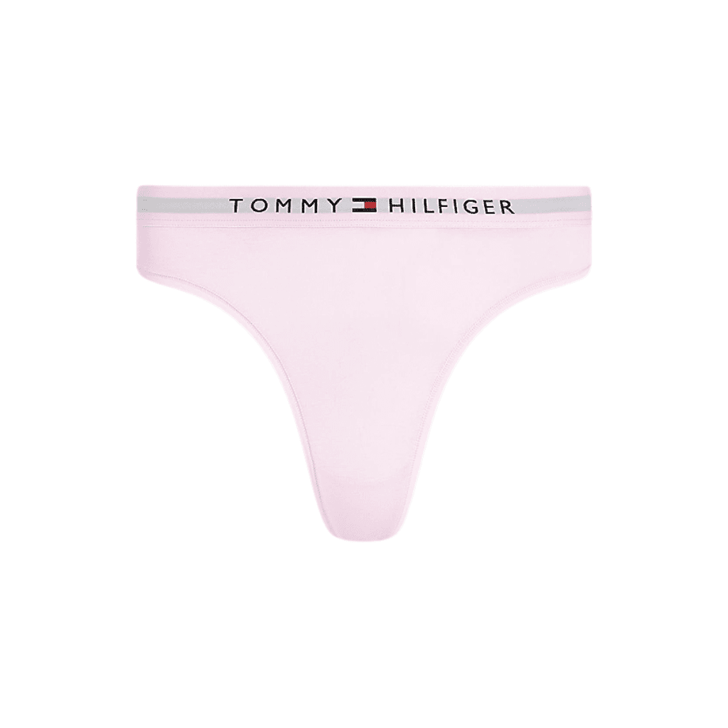 Tommy Hilfiger Original Logo Waistband Thong Light Pink