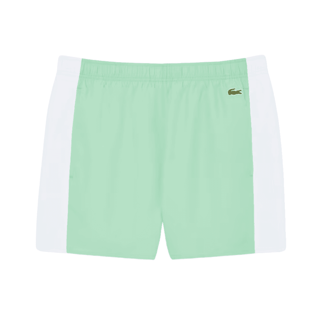 Lacoste Monochrome Swim Shorts White/Green