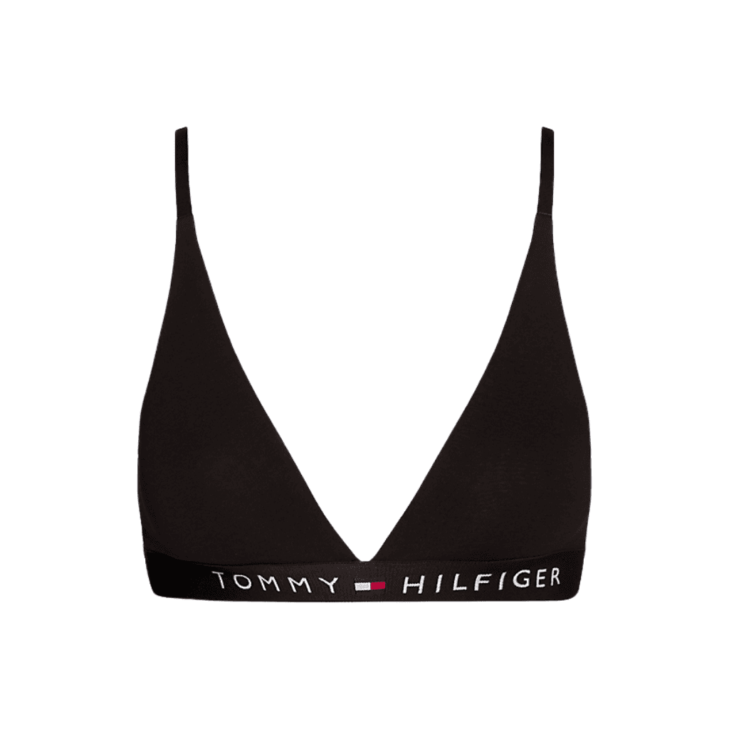 Tommy Hilfiger Unlined Triangle Bralette Black