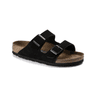 Birkenstock Arizona Soft Footbed Suede Leather Black Narrow swatch