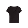 Tommy Jeans Essential V Neck Slim Fit T-Shirt Black swatch