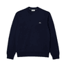 Lacoste Fleece Crew Neck Sweatshirt Navy Blue swatch