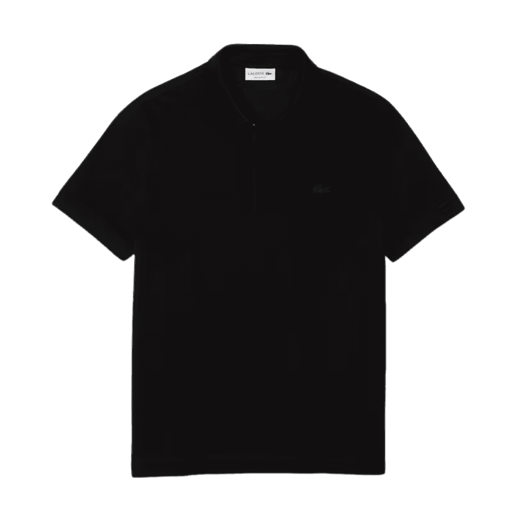 Lacoste L.12.12 Regular Fit Stretch Polo Shirt Black