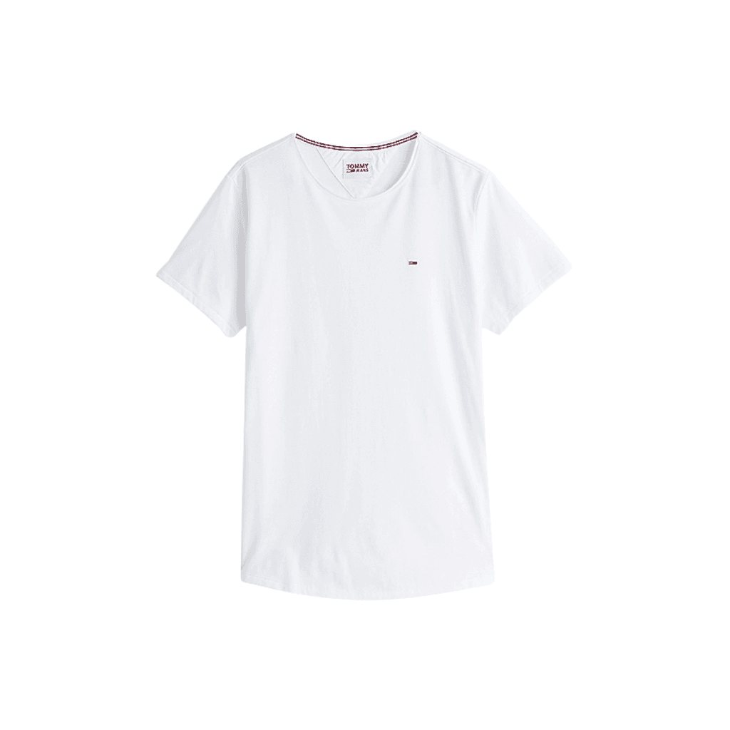 Tommy Jeans Slim Jersey Cotton T-Shirt White