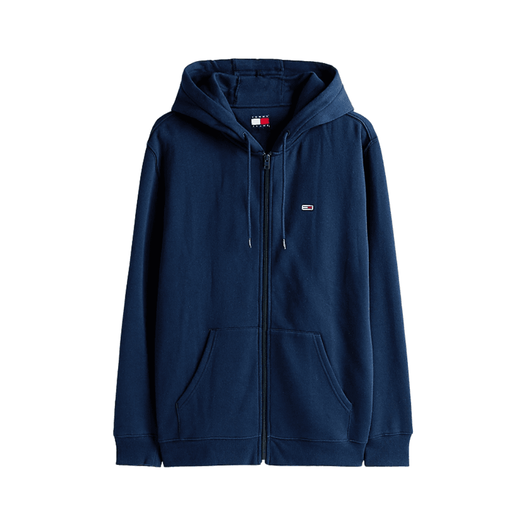 Tommy Jeans Regular S Flag Zip-Thru Hoody Dark Night Navy