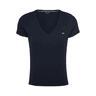Tommy Jeans Essential V Neck Slim Fit T-Shirt Dark Night Navy swatch