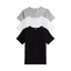Tommy Hilfiger 3 Pack SS V-Neck Stretch Tee Black/White/Grey Heather