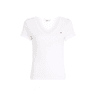 Tommy Jeans Essential V Neck Slim Fit T-Shirt White swatch
