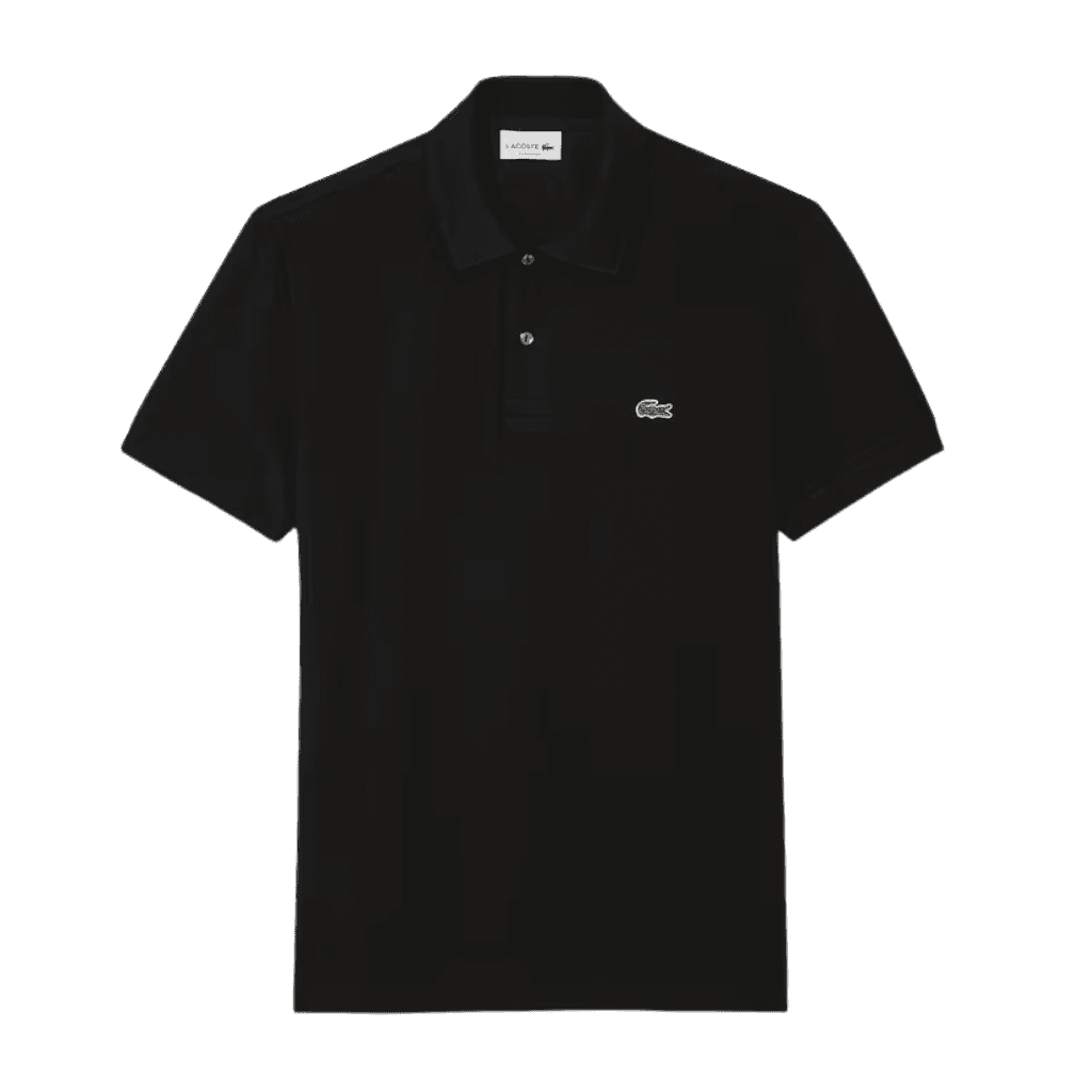 Lacoste L.12.12 Classic Fit Stretch Polo Shirt Black