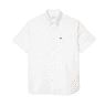 Lacoste Regular Fit Short Sleeve Oxford Shirt White swatch