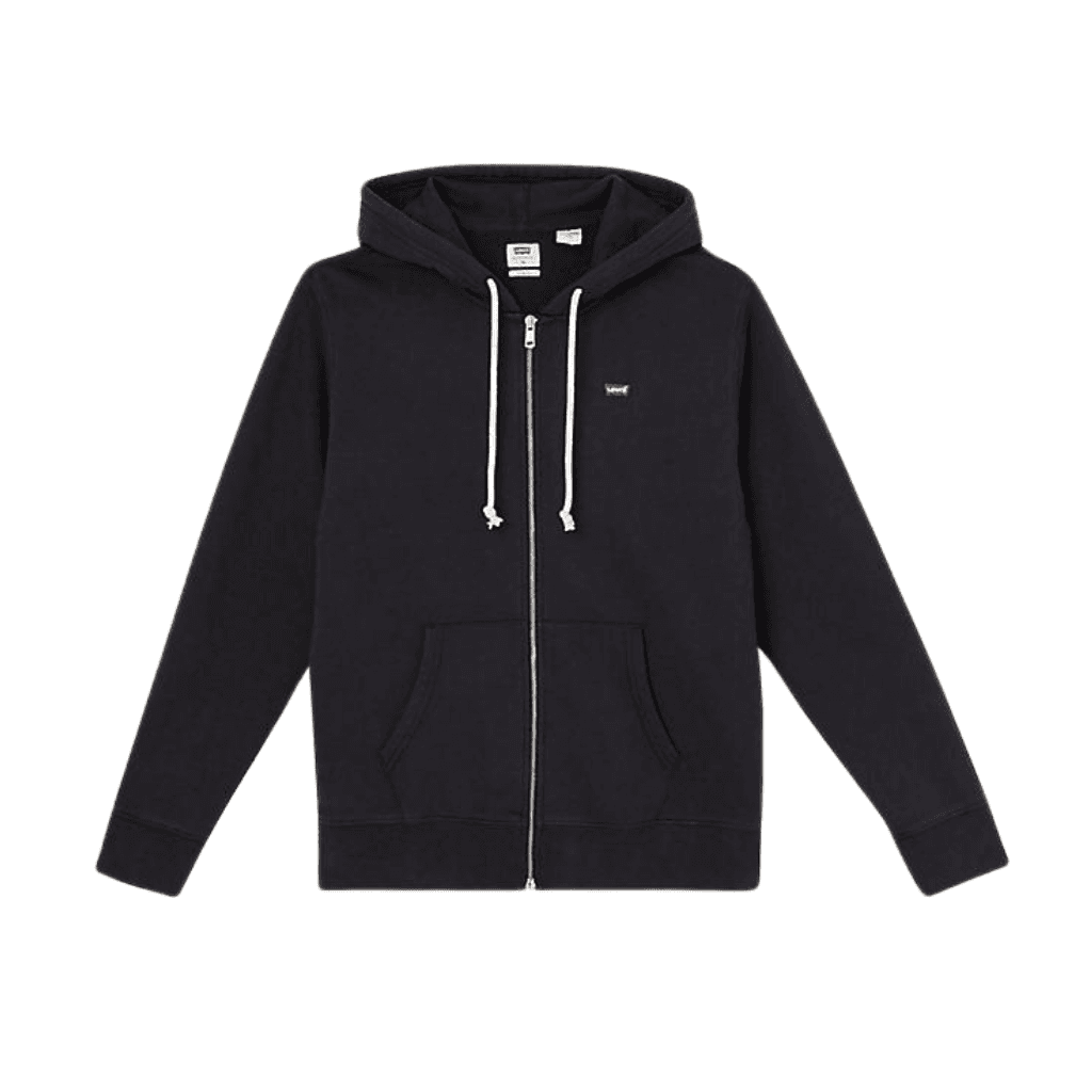 Levi's Original Zip Up Hoodie Mineral Black