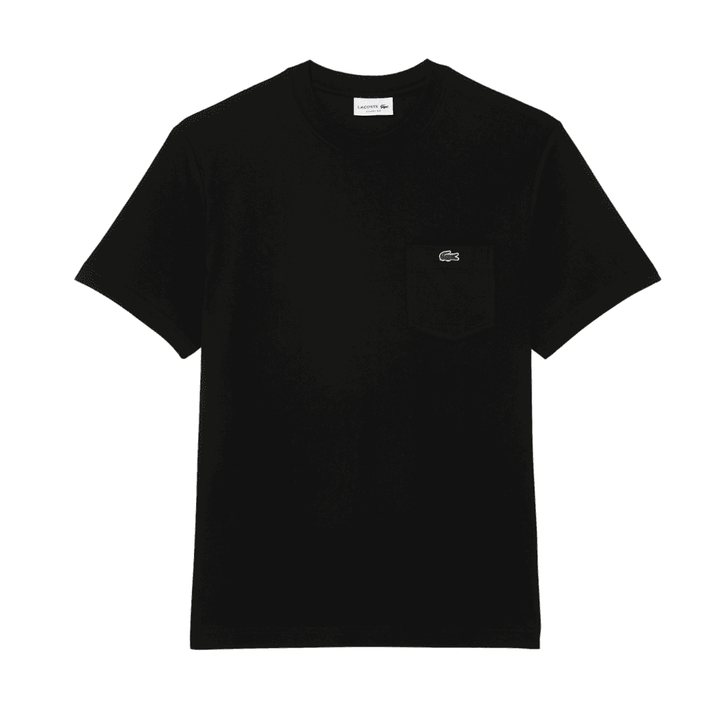 Lacoste Midweight Jersey Pocket T-Shirt Black