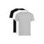 Tommy Hilfiger 3 Pack SS Crew Neck Stretch Tee Black/White/Grey Heather