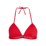 Tommy Hilfiger Triangle Fixed Foam Bikini Top Primary Red swatch