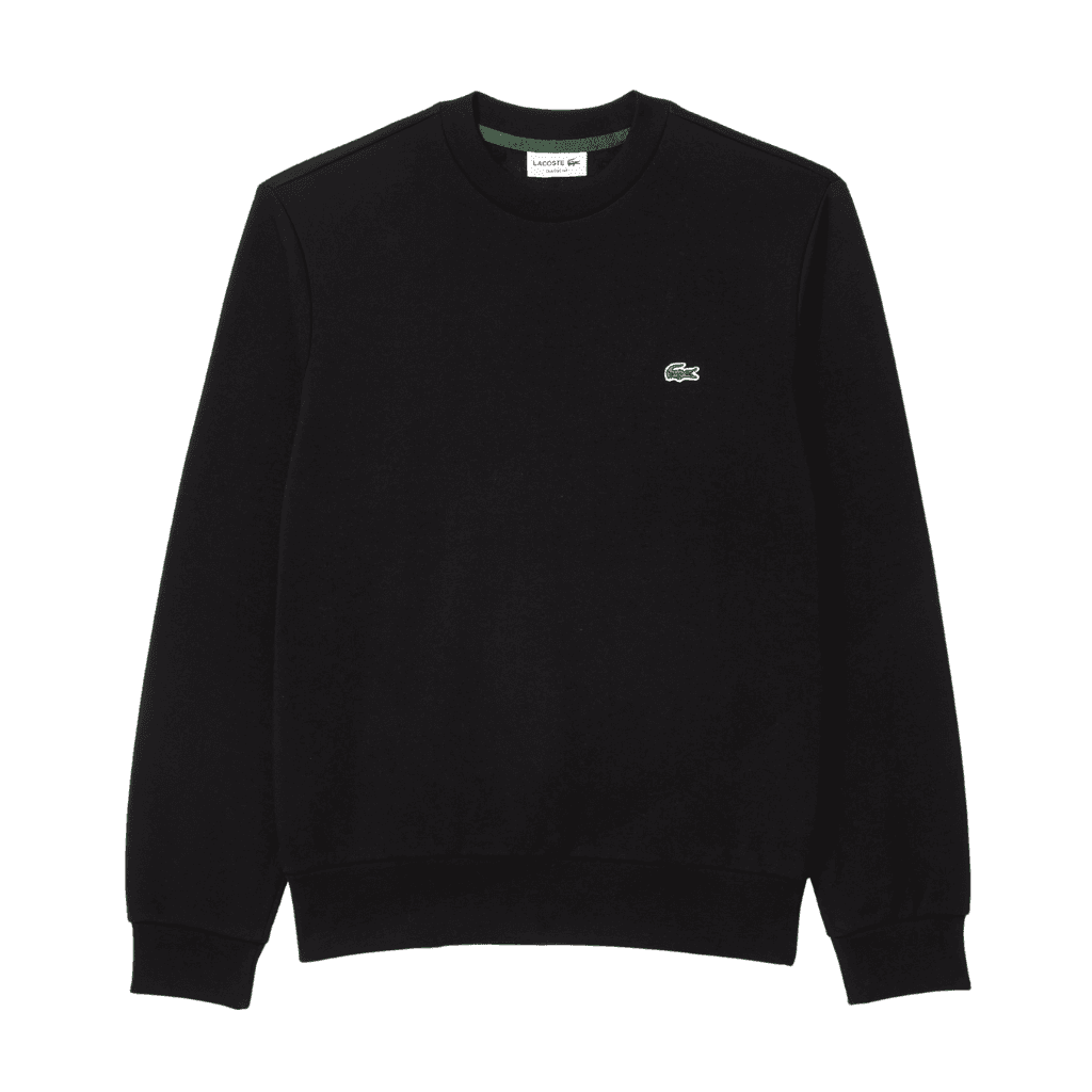 Lacoste Fleece Crew Neck Sweatshirt Black