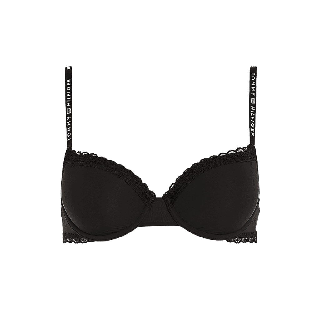Tommy Hilfiger Lace Demi-Cup Bra Black